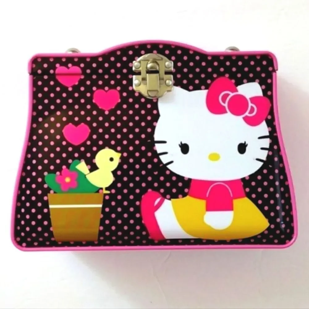 HELLO KITTY‎ Collectible Y2K Tin With Coloring Book and Twist Crayons